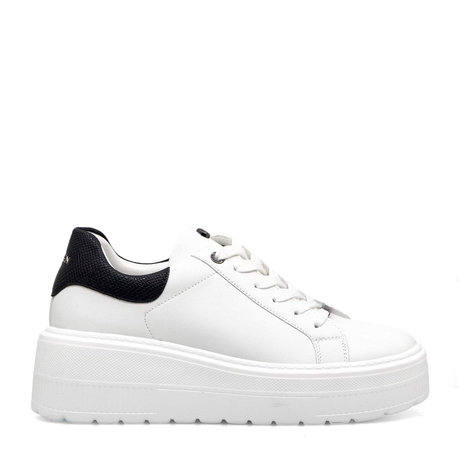 Seven Γυναικείο Sneaker T119R4423656 442 Λευκό Μαύρο Φίδι