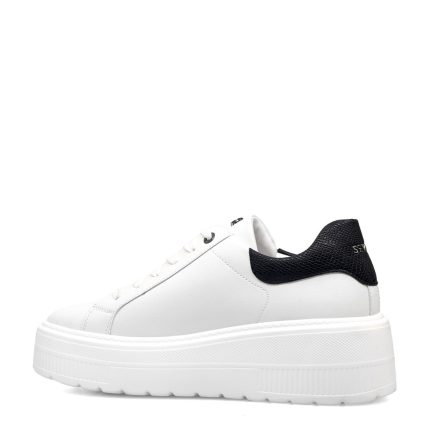 Seven Γυναικείο Sneaker T119R4423656 442 Λευκό Μαύρο Φίδι