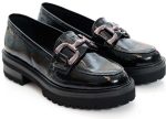Stefania Γυναικείο Loafer 3160 Μαύρο Λουστρίνι